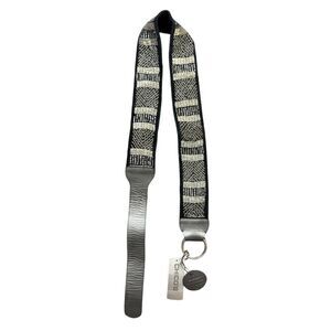 Chicos Luminous Slouch Belt Women Large Black Genuine Leather Beaded Embellished